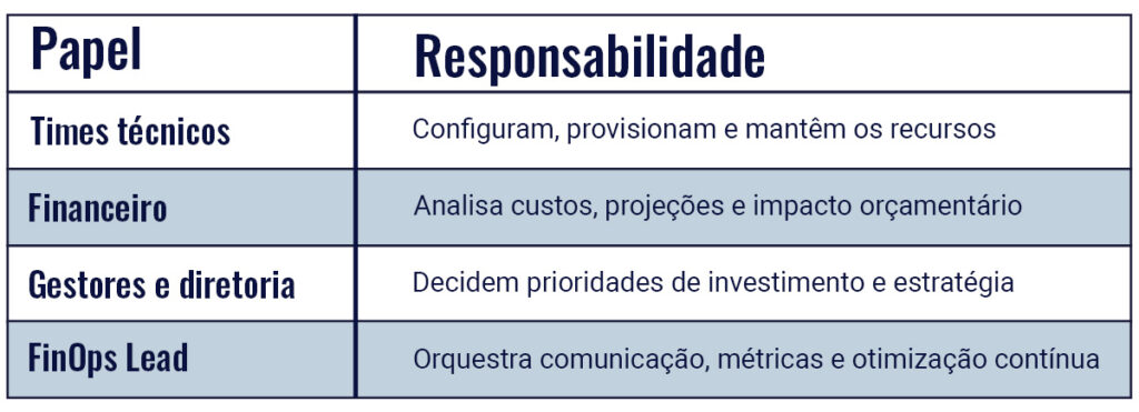 estrutura básica do finops